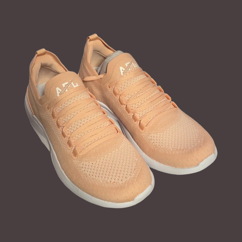 APL Women's TechLoom Knit Sneakers in Peach